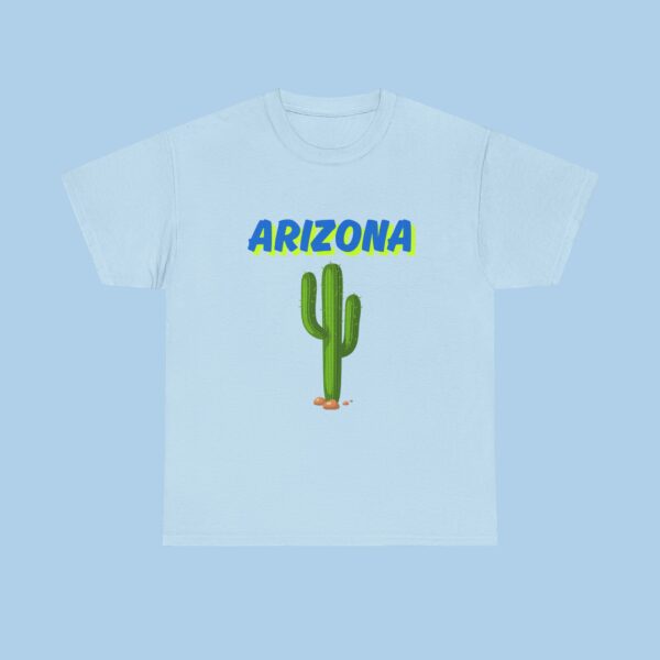 Arizona Cactus Unisex Heavy Cotton Tee - Image 4