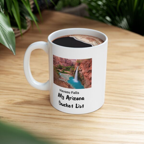 Havasu Falls  Arizona Bucket List - Ceramic Mug - Image 3