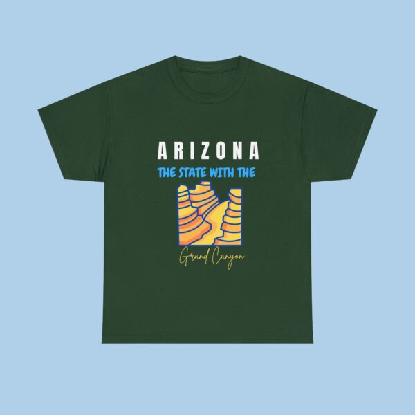 Arizona The State with the Grand Canyon Unisex Heavy Cotton Tee, Gifts for her, gifts for him - Image 2