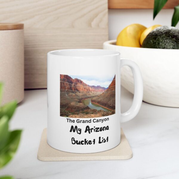 Grand Canyon Arizona Bucket List Ceramic Mug - Image 3