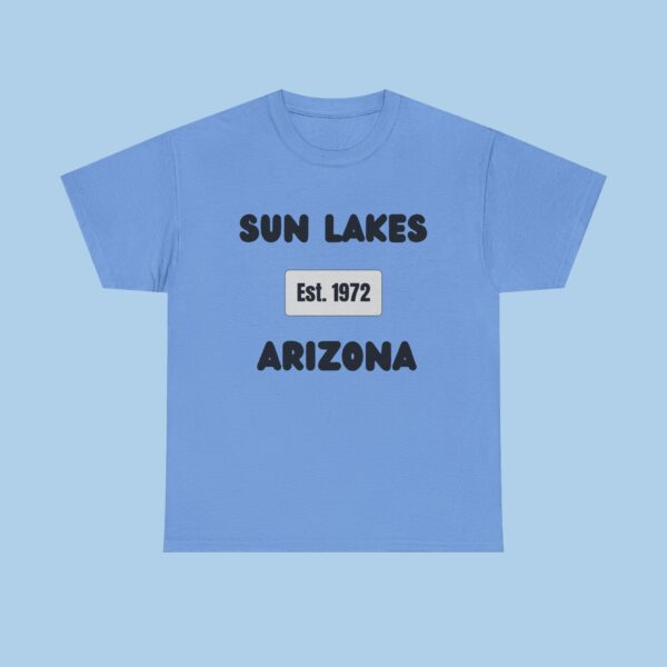 Sun Lakes, Arizona Established  Unisex Heavy Cotton Tee, gifts for her, gifts for him, senior gifts, 55 Plus community, t-shirt, Clothing - Image 4