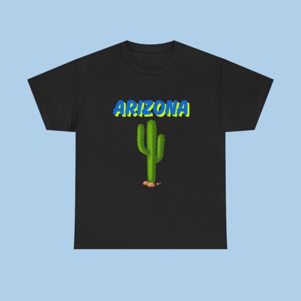 Arizona Cactus Unisex Heavy Cotton Tee - Image 2