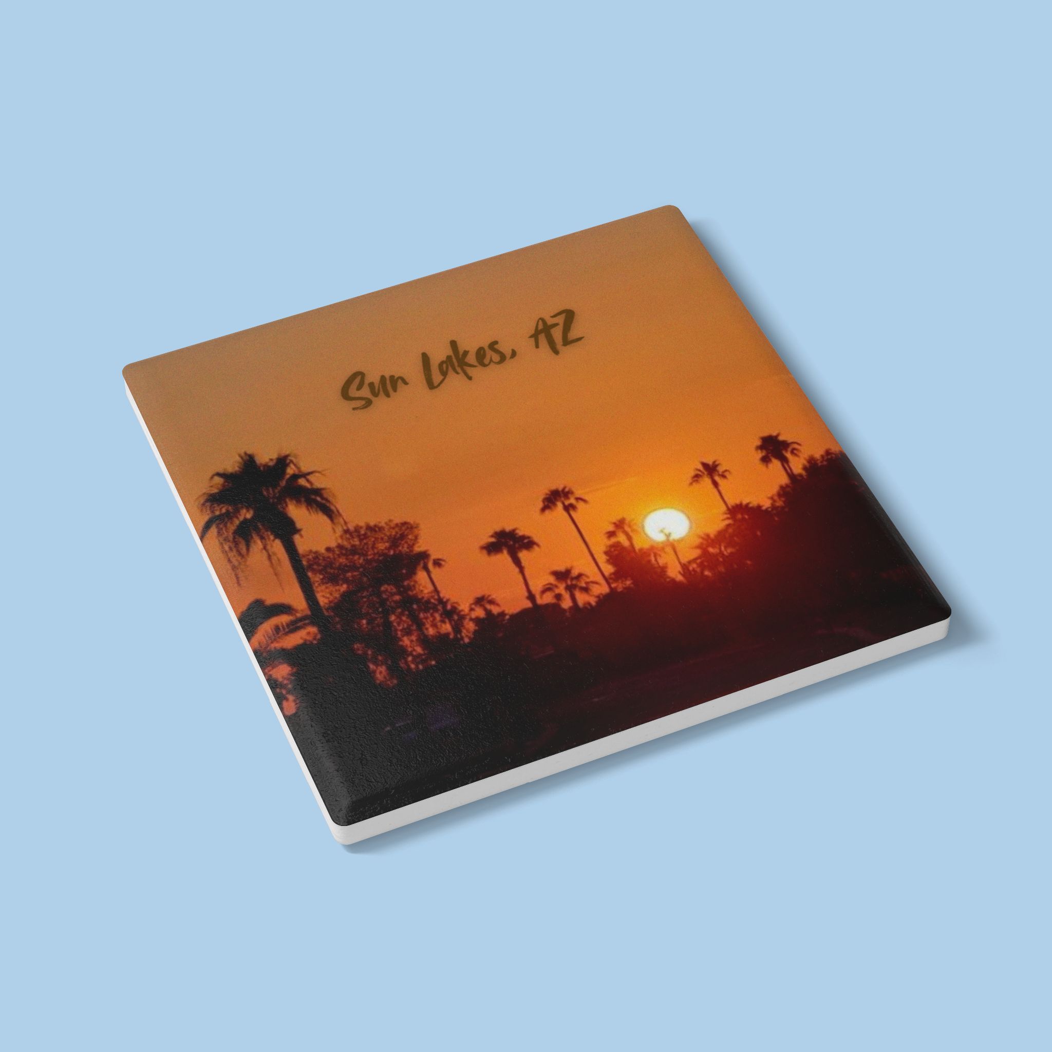 Sun Lakes, AZ Ceramic Coaster - Image 3